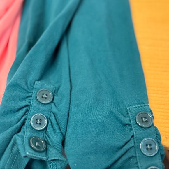 Lily & London’s Girls Leggings Lot of 2 Pink & Teal Size 16Y - Picture 6 of 7